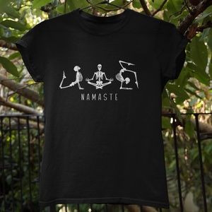Skeleton Namaste Unisex T-Shirt